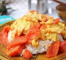 Wood Ear Tomato Rice Bowl