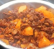 Tendon and Brain Hot Pot