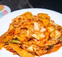 Spicy Kimchi Stir-fried Potato Slices