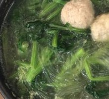 Pork Dumpling Spinach Noodles