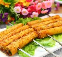 Stuffed Tofu Skin Rolls