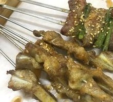Garlic Shoots with Lamb Ribs