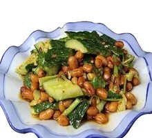 Sour Cucumber and Peanut Mix