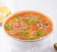 Tomato Beef Rice Porridge