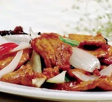 Onion Stir-Fry with Meat over Rice