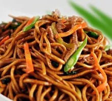 香辣肉丝炒面