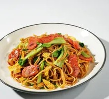 Egg and Ham Fried Noodles