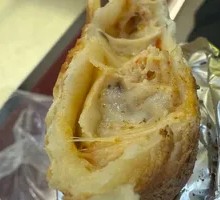 Spicy Chicken Cheese Roll with Kimchi Noodles