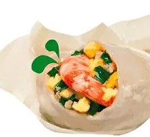 Shrimp and Pork Kidney with Leek Dumplings