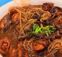 Chicken Stewed with Mushrooms and Vermicelli