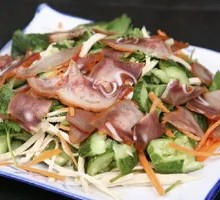 Pork head meat with cucumber