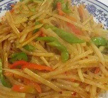 Spicy Pepper and Potato Noodles with Rice