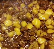Beef and Potato with Three Vegetables