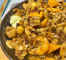 Shrimp and Frog Hot Pot