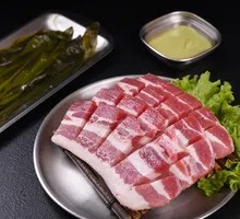 Pork Belly with Wild Garlic Leaves