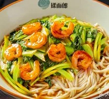 Shrimp and Chinese Cabbage Noodle Soup