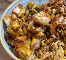 Fried Chicken and Grilled Meat Rice Bowl