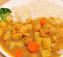 咖喱鸡块饭