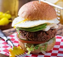 Orleans Fried Chicken Leg Burger