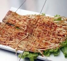 Grilled Enoki Mushroom Skewers