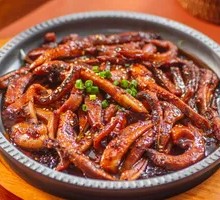 Grilled Squid on Stone Plate