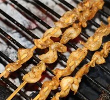 Chicken Skin Skewers