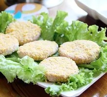 Fried Shrimp Patties on Skewers