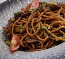 Black Pepper Beef Spaghetti