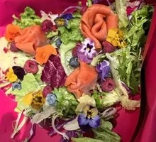 Russian Flower Salmon Salad