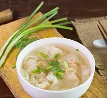 Pork and scallion dumplings