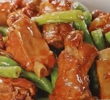 Stewed Pork Ribs with Green Beans