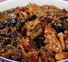 Chicken Stewed with Mushrooms