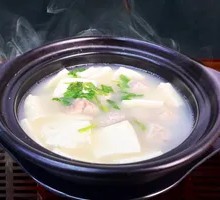 Tofu Dumplings with Chicken Cubes Hot Pot