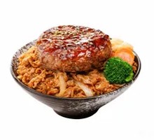 Japanese Hamburg Steak Rice