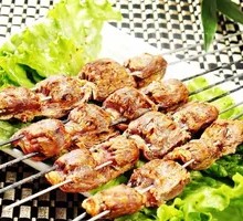 Salt-Baked Chicken Gizzard with Floral Cut