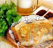 Meat Floss Salad Crepe
