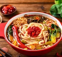 Spicy Knife-rolled Noodles with Tofu Vermicelli