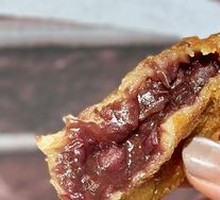Rose Red Bean Paste Fried Cake