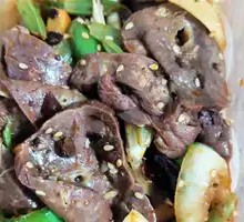 Spiced Lung Slices with Dipping Sauce