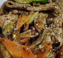 Cold-mixed pig liver