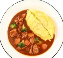 Spicy麻 Chicken Curry Omelette Rice