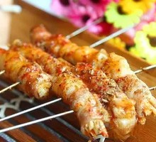 Pork Belly with Enoki Mushrooms