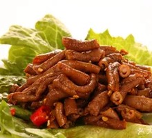 Sweet and Spicy Duck Intestines