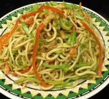 Stir-Fried Pork with Green Pepper Noodles