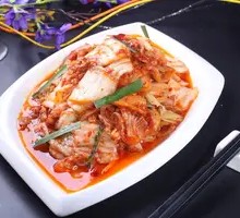 Pork Belly Spicy Kimchi and Potato Rice Bowl