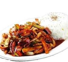 Cumin Squid Rice Bowl