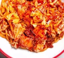 Korean Kimchi Stir-Fried Noodles
