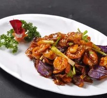 Fish-Flavored Shrimp and Eggplant
