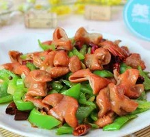 Spicy Pepper and Pig Intestines