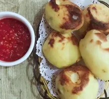 Grilled Potato in Hanging Oven